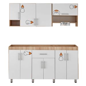 Mueble de cocina superior beirut 180 cm blanco germany moduofi
