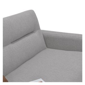 Sofá 2 puestos Barza 83x150x82 cm plata Hogar Venecia