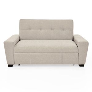 Sofá cama 2 puestos Hamburgo 86x160x87 cm beige Hogar Venecia