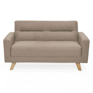 Sofá 2 puestos Barza 83x150x82 cm beige Hogar Venecia