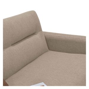 Sofá 2 puestos Barza 83x150x82 cm beige Hogar Venecia