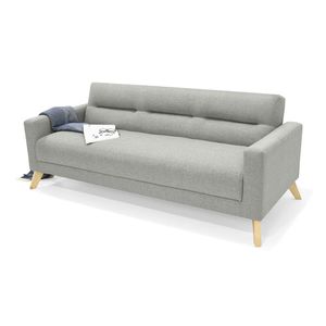 Sofá cama 3 puestos Sion 82x206x90 cm plata Hogar Venecia