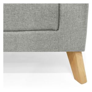 Sofá cama 3 puestos Sion 82x206x90 cm plata Hogar Venecia