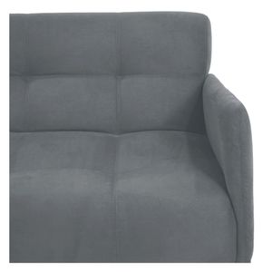 Sofá 2 puestos Olivia 76x116x68 cm gris Hogar Venecia