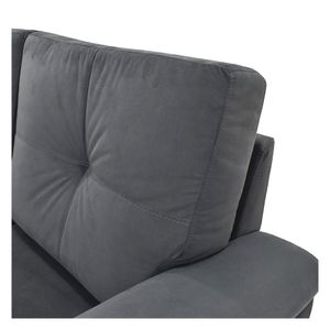 Sofá 2 puestos Zamora 85x150x87 cm gris Hogar Venecia