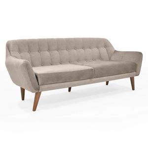 Sofá 3 puestos Roma 78x194x82 cm taupe Hogar Venecia