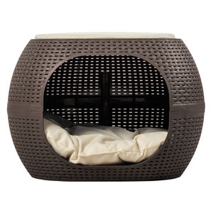 Cama para perro 40x58x58 cm mocca Plasticos MQ