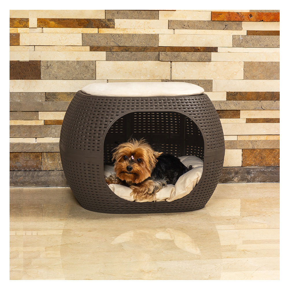 Cama Cueva Perro Mediano Cama Portátil Para Cachorros Con Cueva