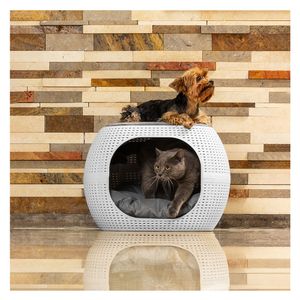 Cama para perro 40x58x58 cm blanco Plasticos MQ