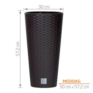 Maceta 30 cm Tubus Rato café Tumatera