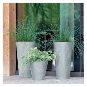 Maceta 30 cm Tubus Betón gris concreto Tumatera