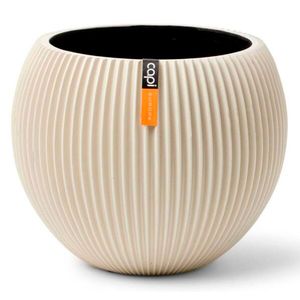 Maceta Ball Groove beige Tumatera