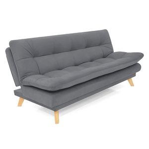 Sofá cama 3 puestos Múnich gris Hogar Venecia