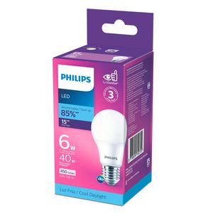Bombillo LED 6W E27 luz fría Philips