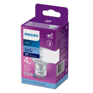 Bombillo LED 4W GU10 luz fría Philips