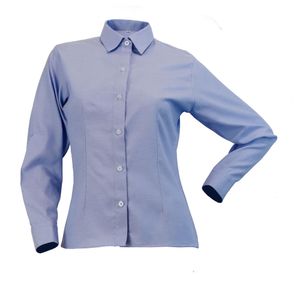 Camisa Oxford dama azul talla M Servi-Ropind