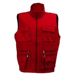 Chaleco brigadista rojo talla M Servi-Ropind