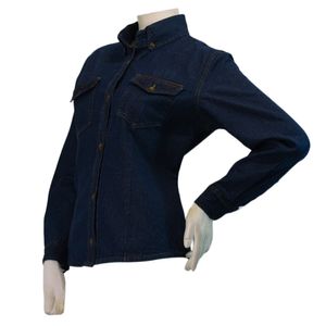 Camisa jean dama azul talla S Servi-Ropind