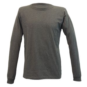 Camiseta manga larga gris talla L Servi-Ropind