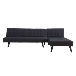 Futón esquinero Paris negro M+Design