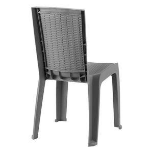 Silla Aura gris polipropileno 85.5x54x47.5 cm Vanyplas