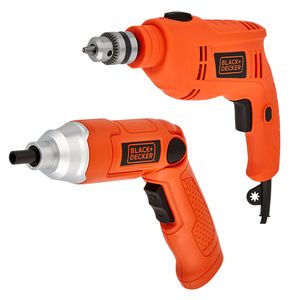 Taladro Percutor 3/8" 550W + Atornillador 3.6V 2 Posiciones