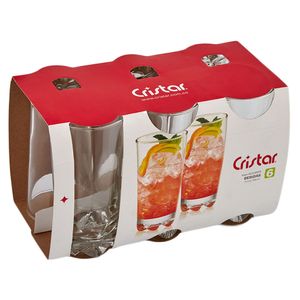Vaso alicante 6 piezas Cristar