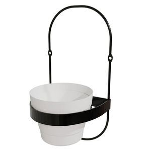 Soporte maceta Oval negro 2 unidades Rejiplas