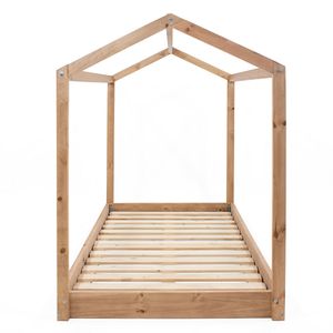 Cama infantil Montessori caoba 151x107x202 cm Hogar Venecia