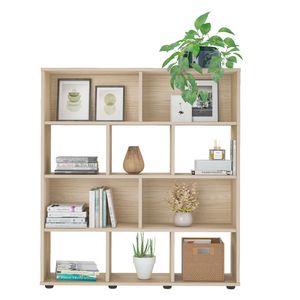 Estante Book madera naturale 109x91x25 cm Bertolini