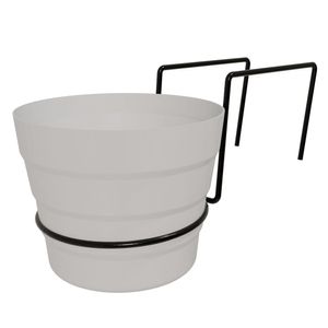 Gancho baranda soporte maceta negro Rejiplas