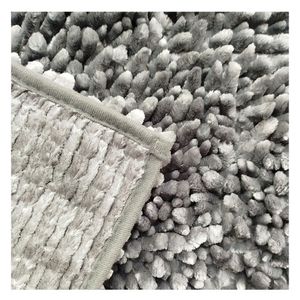 Alfombra Fusión 40x60 cm gris oscuro Dib