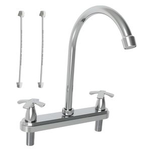 Grifería lavaplatos Lotta cruz cromo Plumber