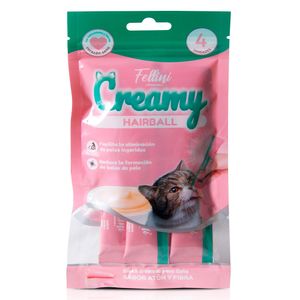 Snack húmedo gatos Hairball Creamy 60 g Fellini