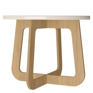 Mesa centro Jasmín roble/blanco Bertolini