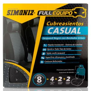 Forro carro Jacquard negro Simoniz