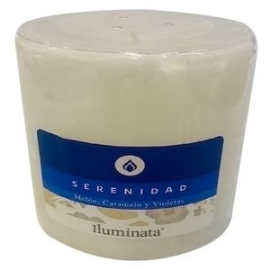 Vela pilar Serenidad 480 g Iluminata