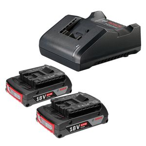 Kit cargador GAL 18V-20 + 2 baterías GBA 18V 2.0 Ah Bosch