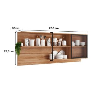 Mueble de cocina superior 120 cm café Bertolini