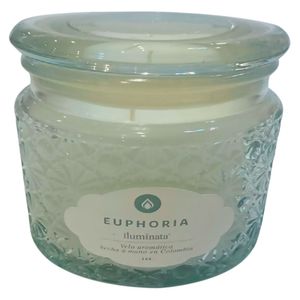 Vela vaso blanco 9x8 cm 270 g Iluminata