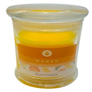 Vela vaso mango amarillo 8x7 cm 135 g Iluminata