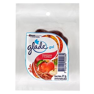 Ambientador gel bolsa manzana y canela x30g Glade