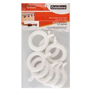 Argolla ranurada 3/4" ref 23-24 blanco Decorarco