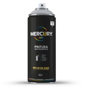 Pintura en aerosol blanco brillante 400ml Mercury