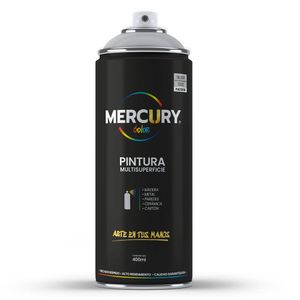 Pintura en aerosol silver brillante 400ml Mercury