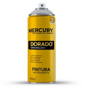 Pintura en aerosol dorado brillante 400ml Mercury
