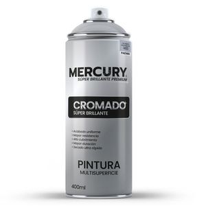 Pintura en aerosol cromado brillante 400ml Mercury