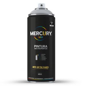 Pintura en aerosol negro brillante 400ml Mercury
