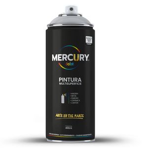 Pintura en aerosol blanco mate 400ml Mercury