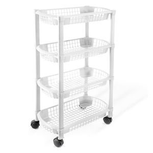 Organizador de cocina 4 niveles blanco Plásticos MQ